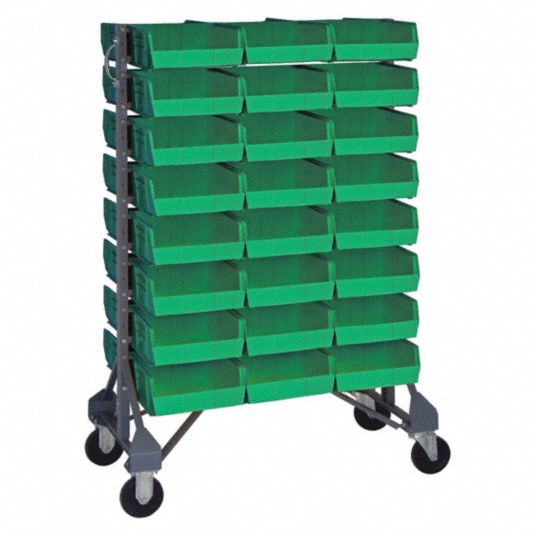 QUANTUM STORAGE SYSTEMS, 20 in x 36 in x 53 in, 48 Bins, Mobile Bin ...