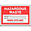 Hazardous Waste Label,4 In. H,PK25