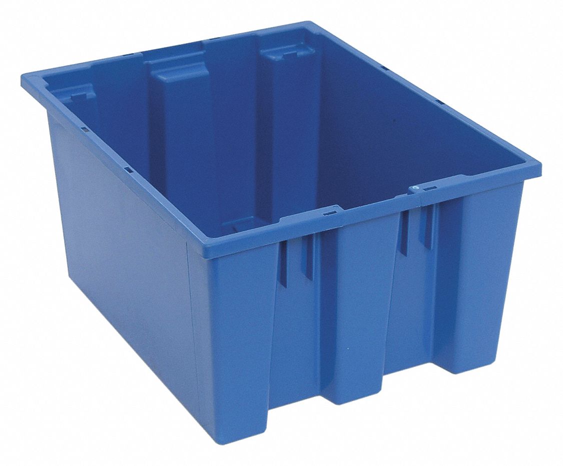 Clear 1.8 cu Lewis Bins Attached Lid Container ft