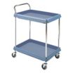 Utility Carts with Antimicrobial Deep Lipped Plastic Shelves