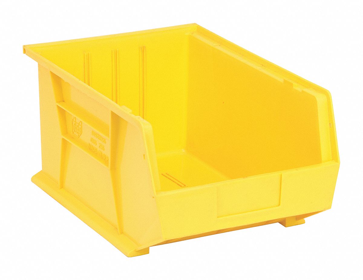 F0608 HangandStackBin 16inL 11inW Plastic