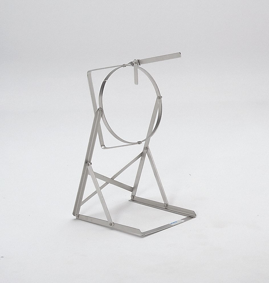 Can Tipper: 14 in x 12.63 in x 29.75 in, Partially Assembled, Cans, Gray