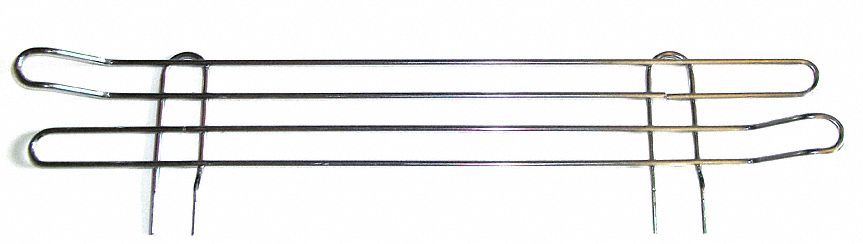 LEDGE, 18 IN X 1½ IN X 4 IN, STEEL, CHROME PLATED