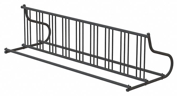 9CKY7 - Bike Rack 2-Sided 18-Bike 110 in. Black