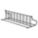 BIKE RACK,2-SIDED,18-BIKE,110 IN.,SILVER
