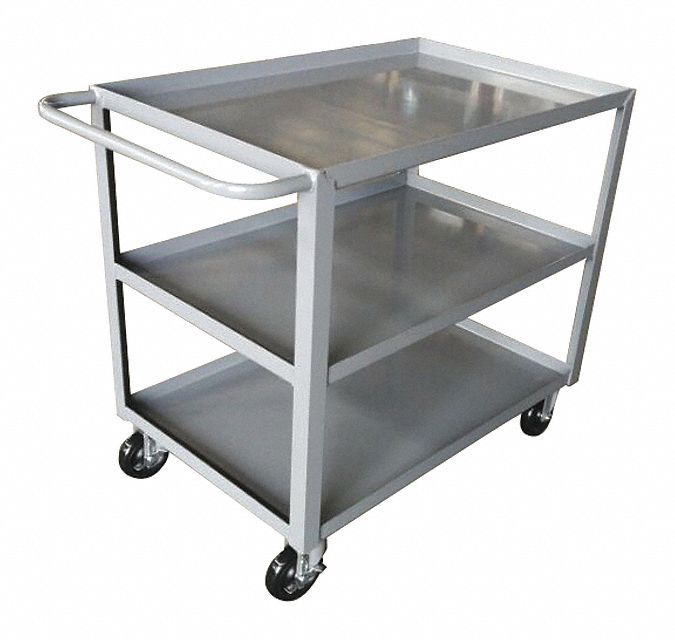 UTILITY CART WITH METAL SHELVES