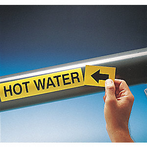 Brady 20452 Pipe Marker 1 Height Non-Potable Water 