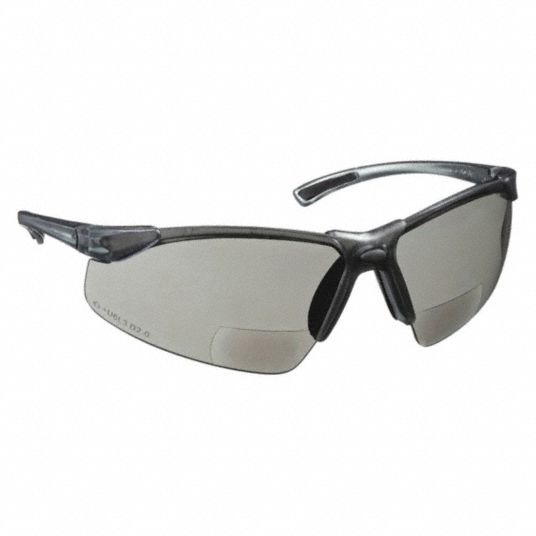 ELVEX, Wraparound Frame, HalfFrame, Bifocal Safety Reading Glasses