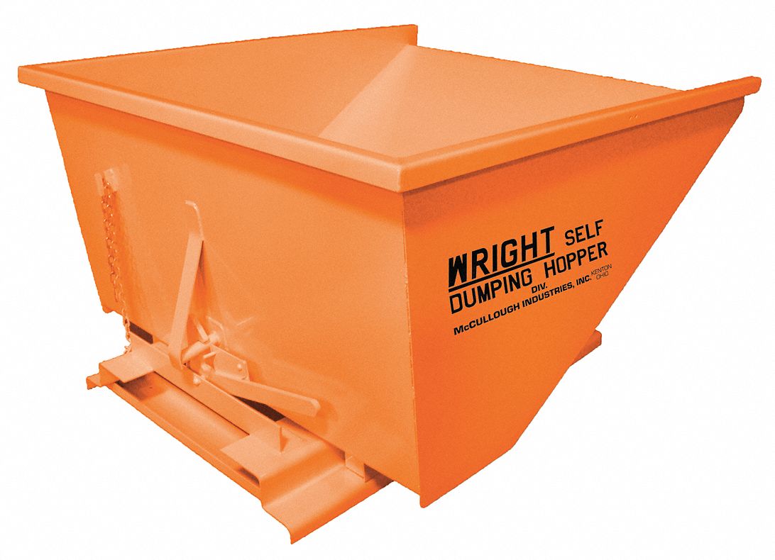 SELF DUMPING HOPPER,6000LBS.,ORANGE