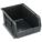 HANG AND STACK BIN, 11 IN X 16 IN X 8 IN, BLACK, LABEL HOLDERS, QUS255BK