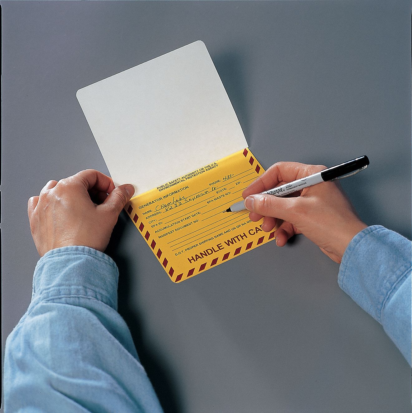 DOT HANDLING LABEL,WASTE,6