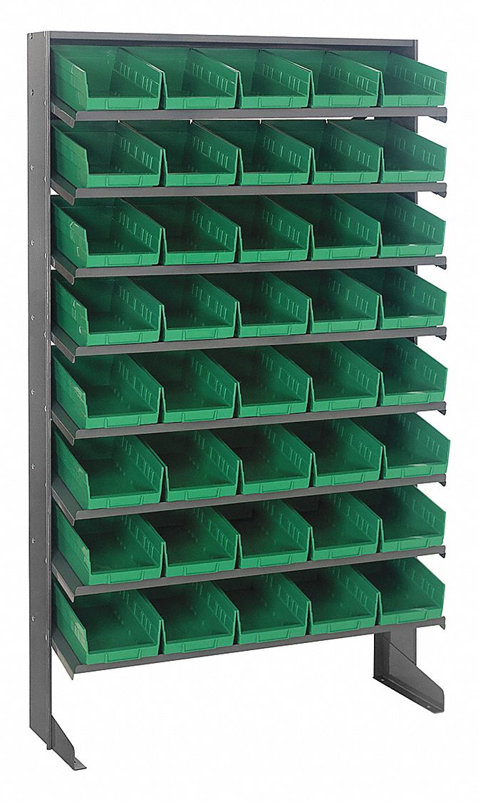 QUANTUM STORAGE SYSTEMS, 36 in x 12 in x 60 in, 1 Sided, Pick Rack ...
