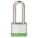 LOCKOUT PADLOCK, KEYED DIFFERENT, STANDARD BODY, HARDENED STEEL, GREEN