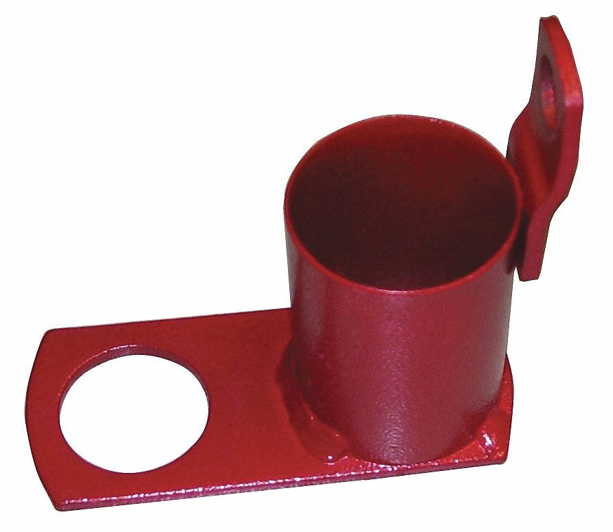 Nozzle Holster: Steel, 1 1/2 in Overall Wd, 6 in Overall Dp