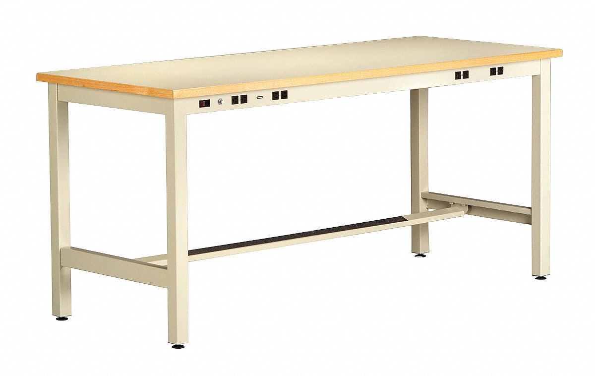 Tennsco Bolted Workbench Laminate 36 Depth 34 To 40 Height