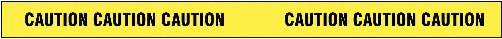 BARRICADE TAPE,YELLOW/BLACK,180FT X 2 IN