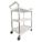 UTILITY CART, 200 LB, WHITE, 33 5/8 X 18 5/8 X 37 3/4 IN, POLYPROPYLENE