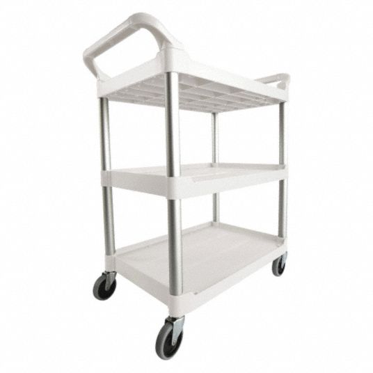 Rubbermaid Standard Utility Cart - trolley - 2 shelves - black