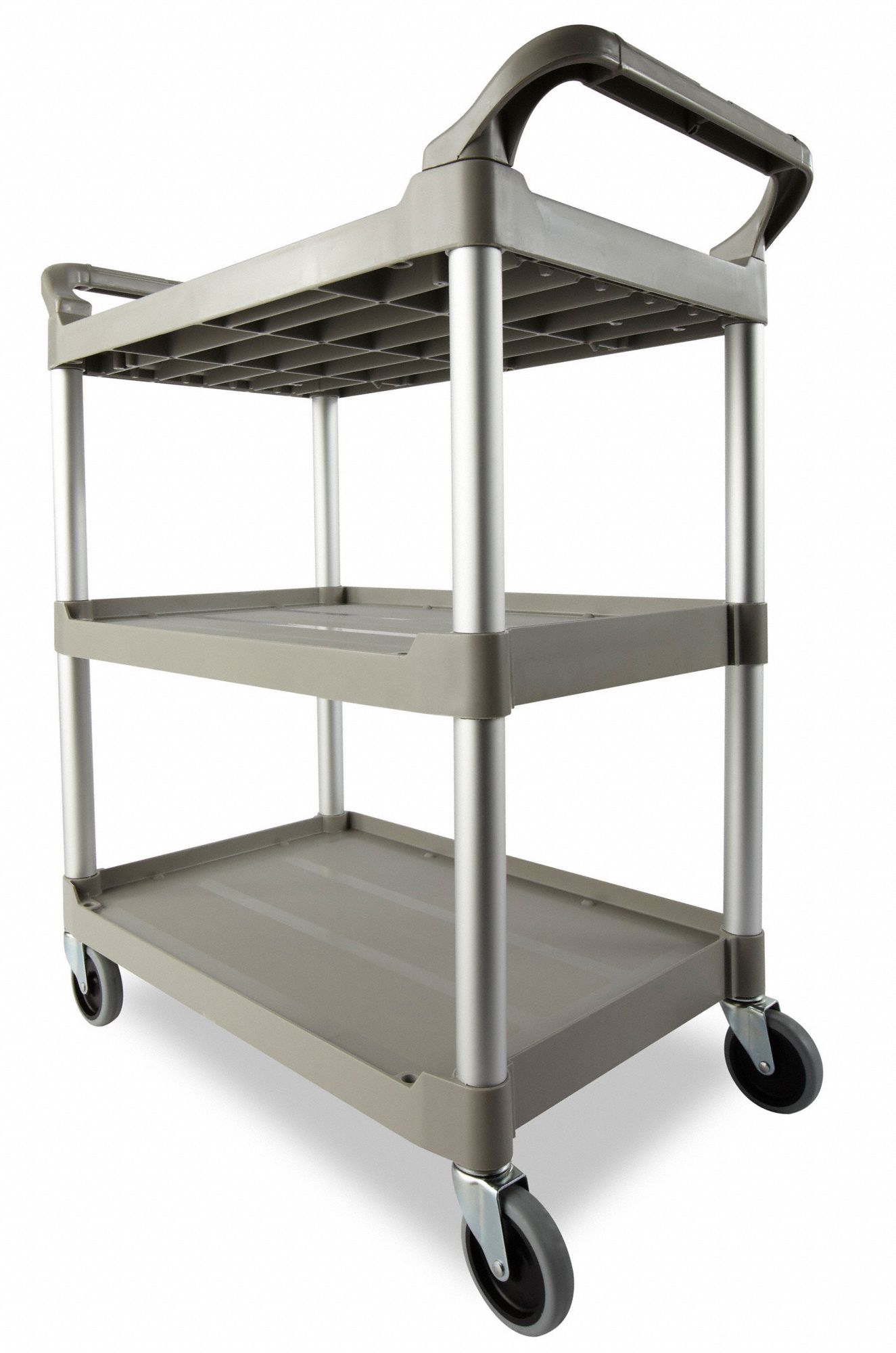 RUBBERMAID COMMERCIAL PRODUCTS DualHandle Utility Cart with Lipped