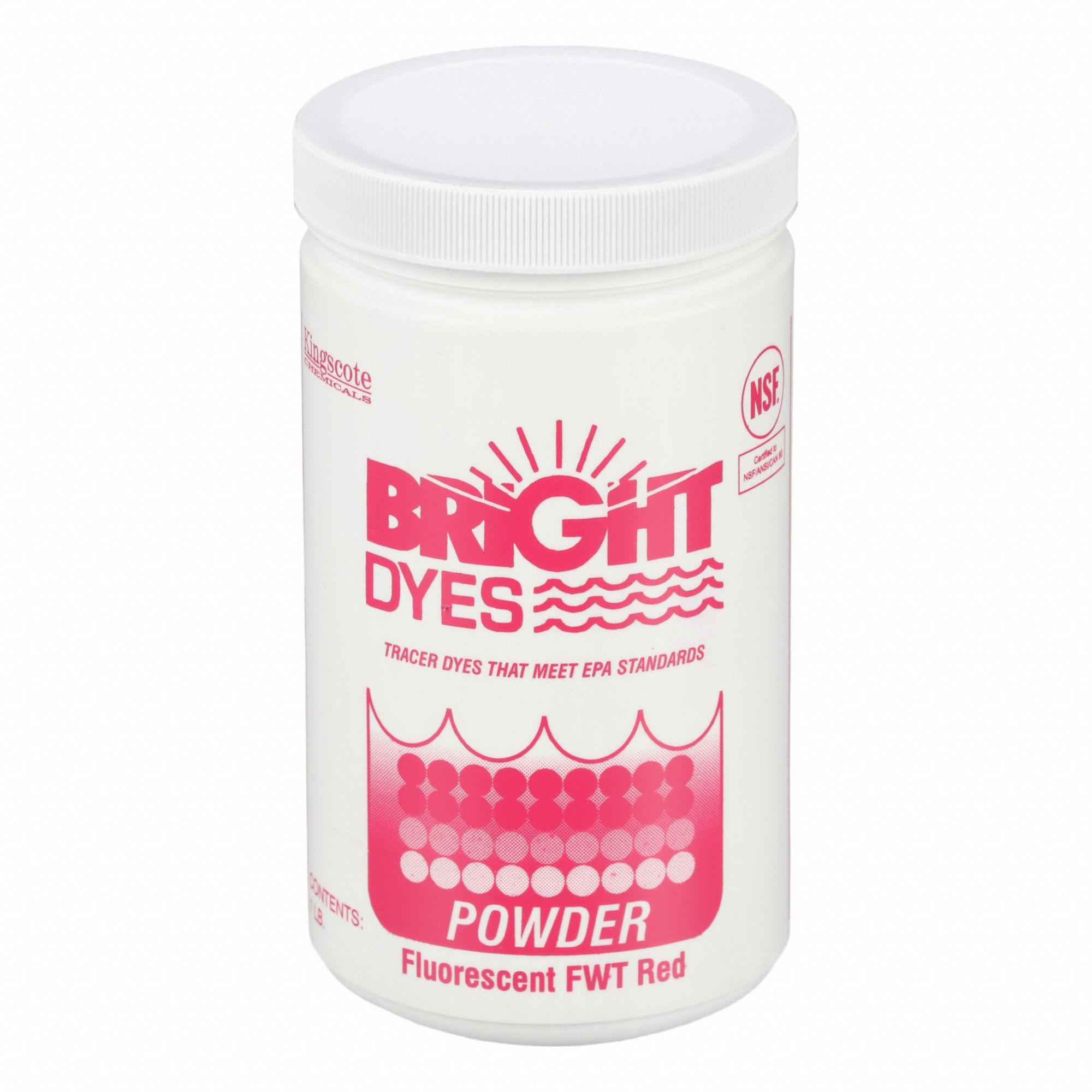 Water Tracer Dye: Red, 600, 000 gal (Light Visual)/60, 000 gal (Strong Visual), 3 to 6 min