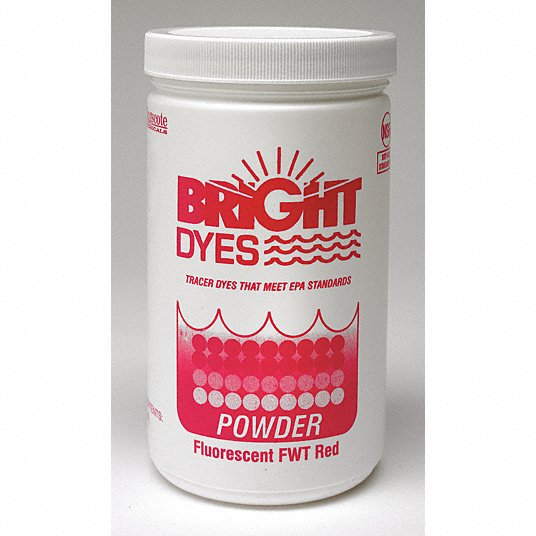 Bright Dyes - 105403 - Dye Tracer Powder, Fluorescent Red, 1 lb