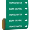 Treated Water Adhesive Pipe Markers on a Roll