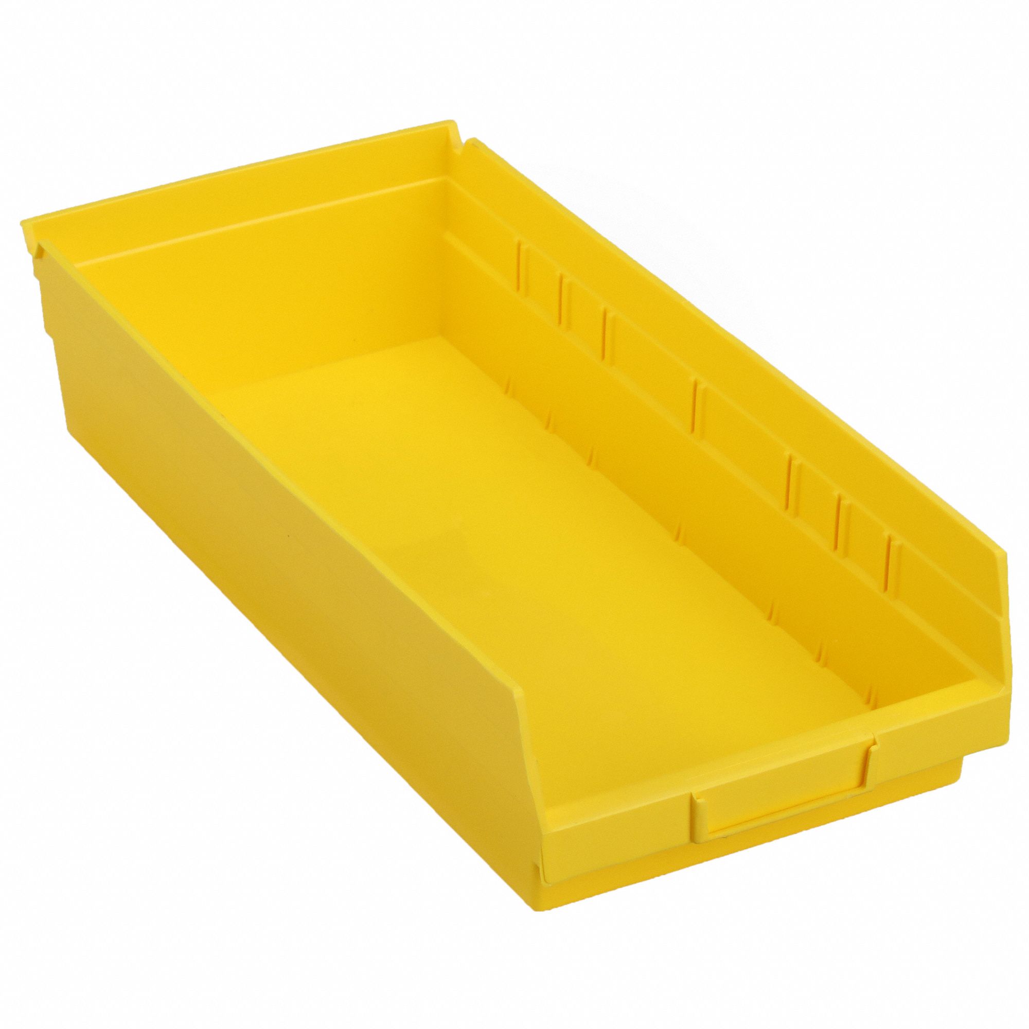 SHELF BIN,17-7/8L X 8-3/8W,YELLOW