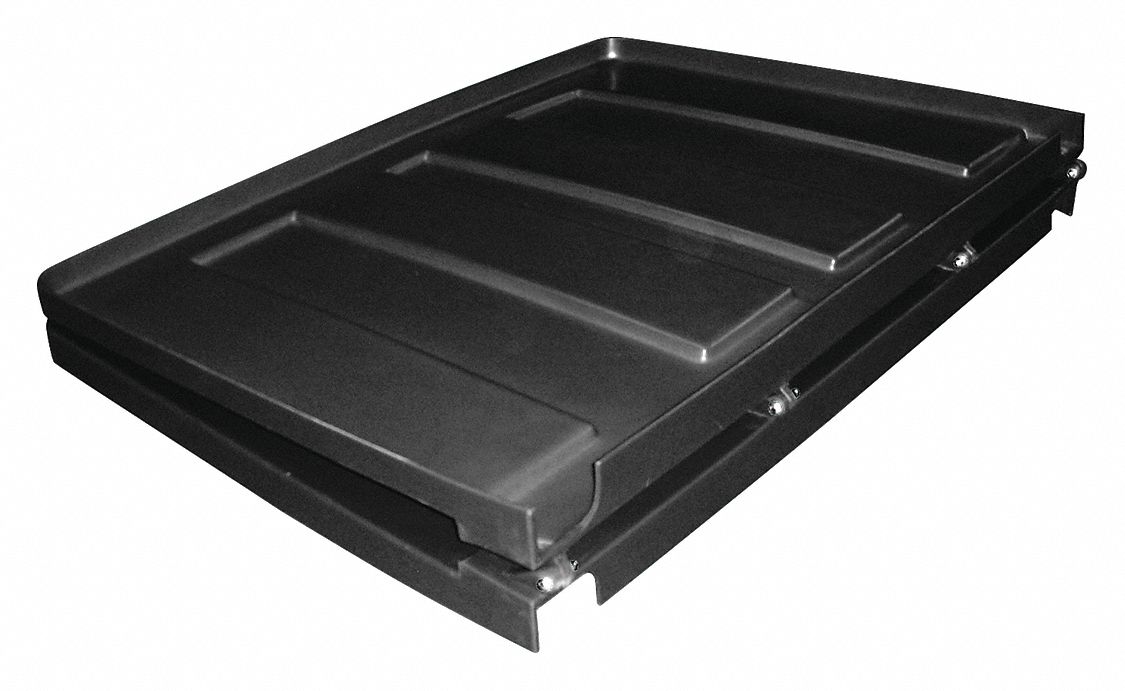 GRAINGER APPROVED Hinged Lid for Tilt & Cube Trucks 45.9 cu ft Fits