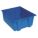 STACK AND NEST CONTAINER, 15 GALON, 23½ IN X 19½ IN X 10 IN, BLUE
