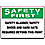 Caution Sign,10 x 14In,BK and GRN/WHT,AL
