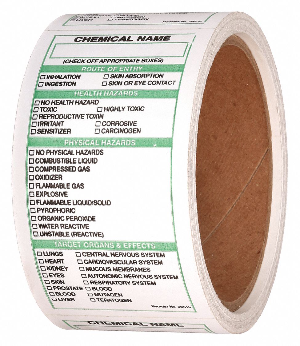 HARRIS INDUSTRIES SECONDARY LABEL,4 IN. H,VINYL,PK 11 - Right-To ...
