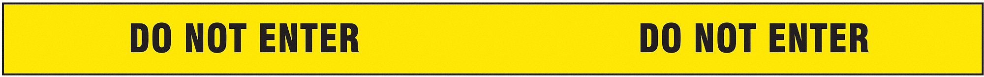 Barricade Tape, Yellow/Black, 180ft x 2 In