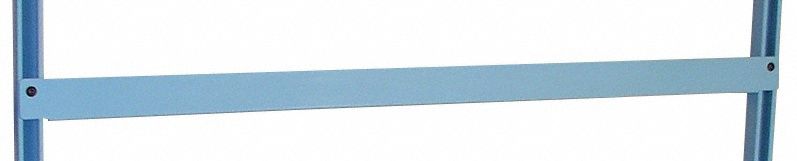 Bin Rail: 30 in Overall Ht, 72 in Overall Wd, 1 1/2 in Overall Dp, Blue, Steel, 30 in