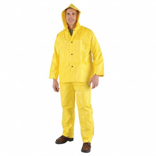 overall raincoat with boots