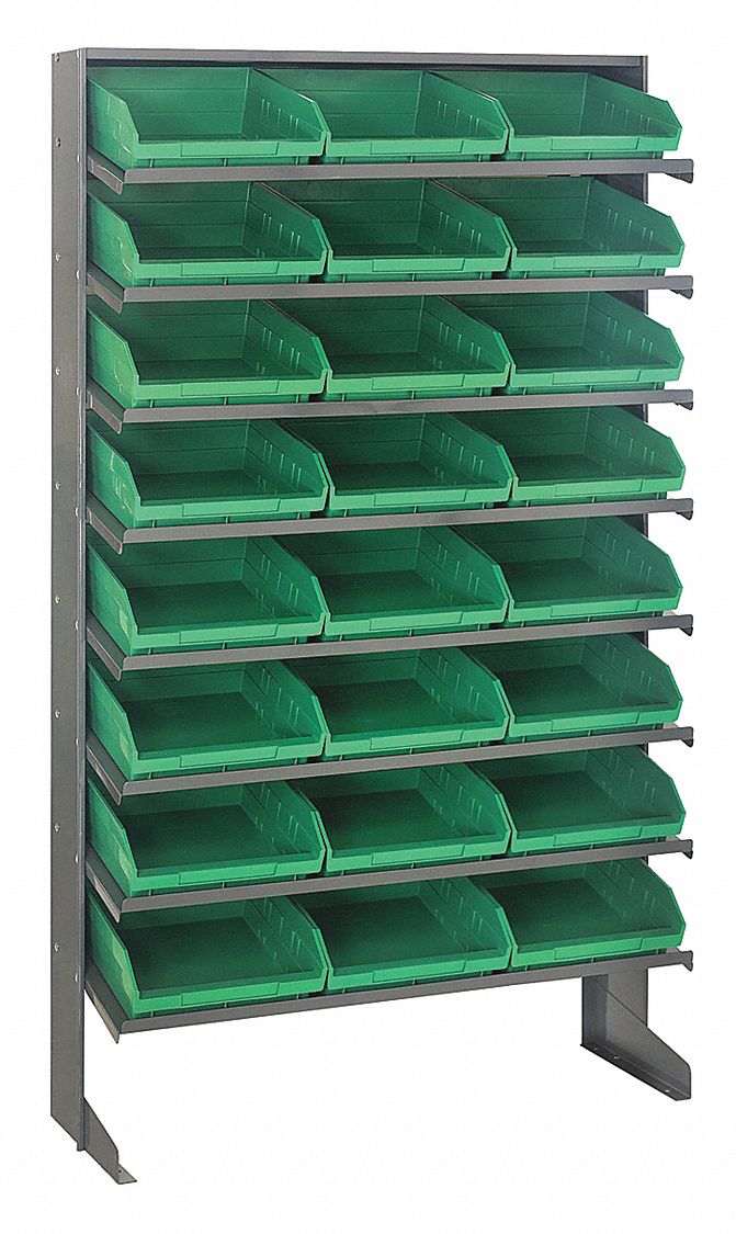 QUANTUM STORAGE SYSTEMS, 36 in x 12 in x 60 in, 1 Sided, Pick Rack ...