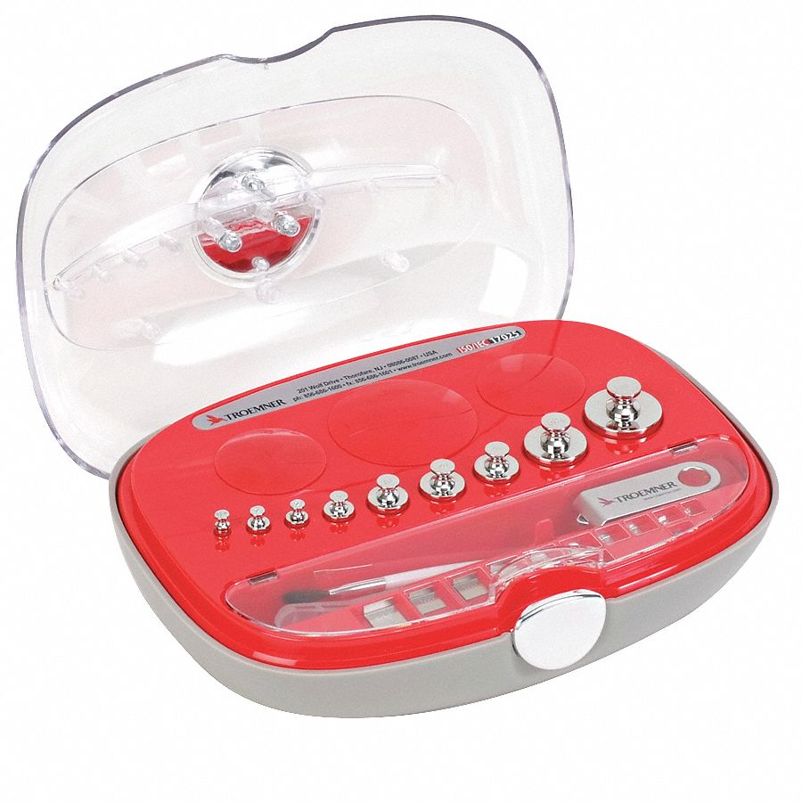 Calibration Weight Kit: 1, No Certificate, Metric