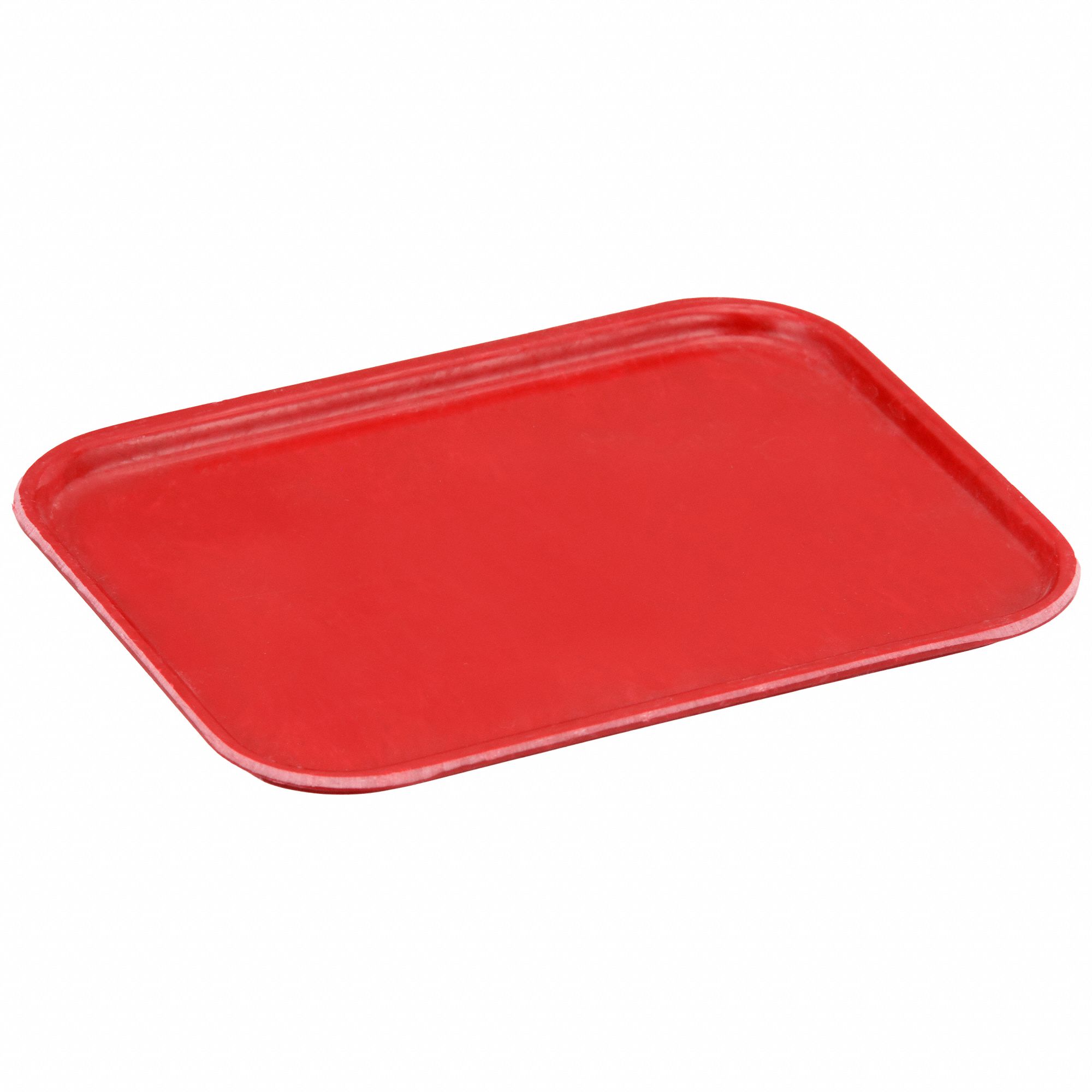 Lid: 6 1/8 in x 4 7/8 in, Red, Fiberglass
