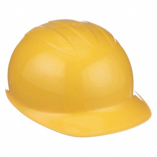 Bump Cap, Front Brim, Yellow, Fits Hat Size One Size Fits Most - Grainger