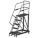 MOBILE WORK PLATFORM, 4.2 FT MAX PLATFORM H, 24 IN X 36 IN, 800 LB MAX LOAD CAPACITY