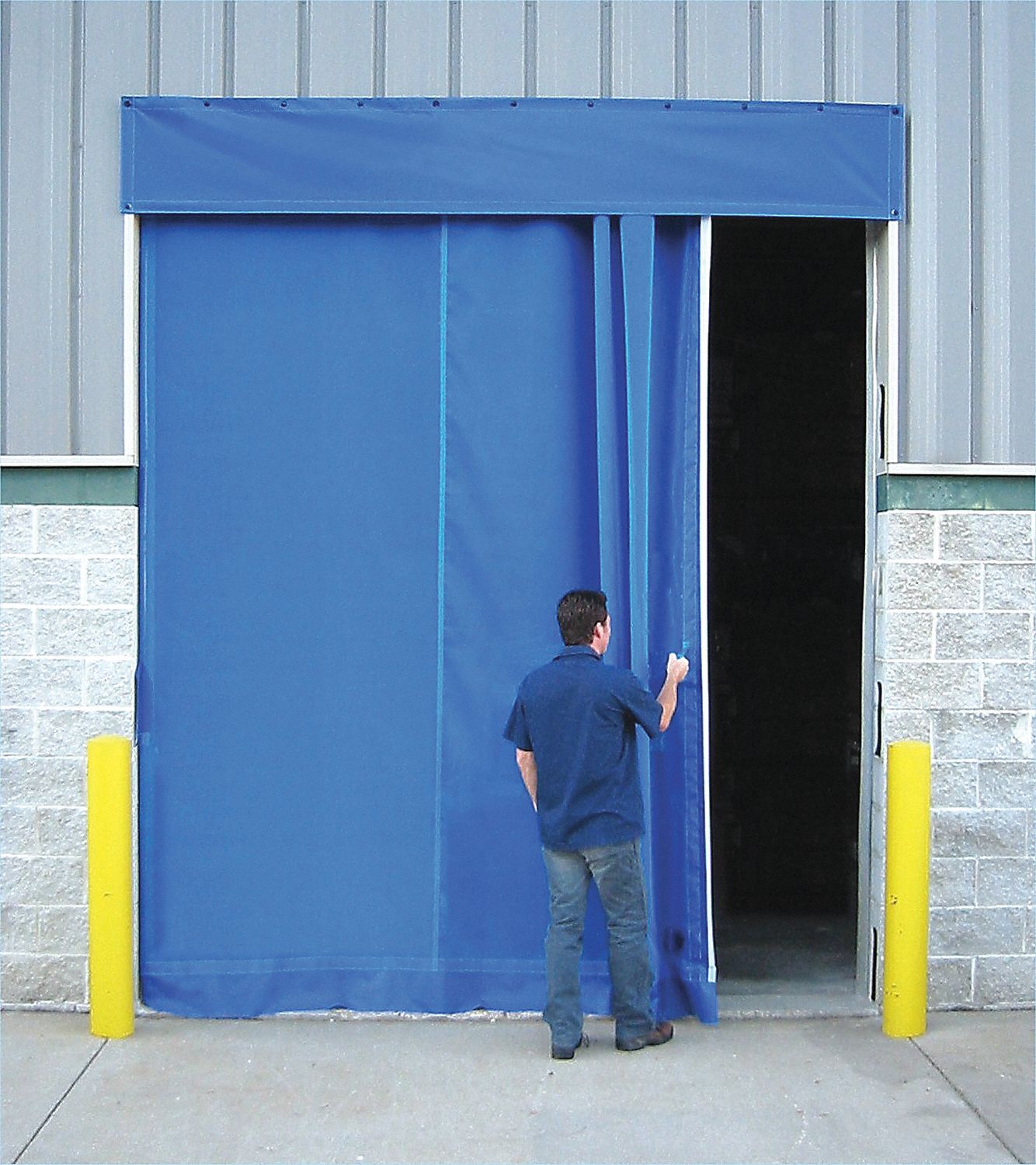 8TZ98 - Dock Curtain Screen Door 10ft H x 10ft W