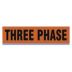 Three Phase Adhesive Pipe Markers