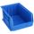 HANG AND STACK BIN, 11 IN X 16 IN X 8 IN, BLUE, LABEL HOLDERS