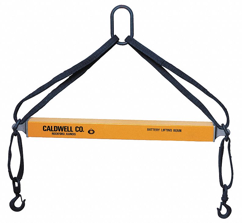 CALDWELL Battery Lifting Beam, Adjustable Length, 7,000 lb, Max. Spread