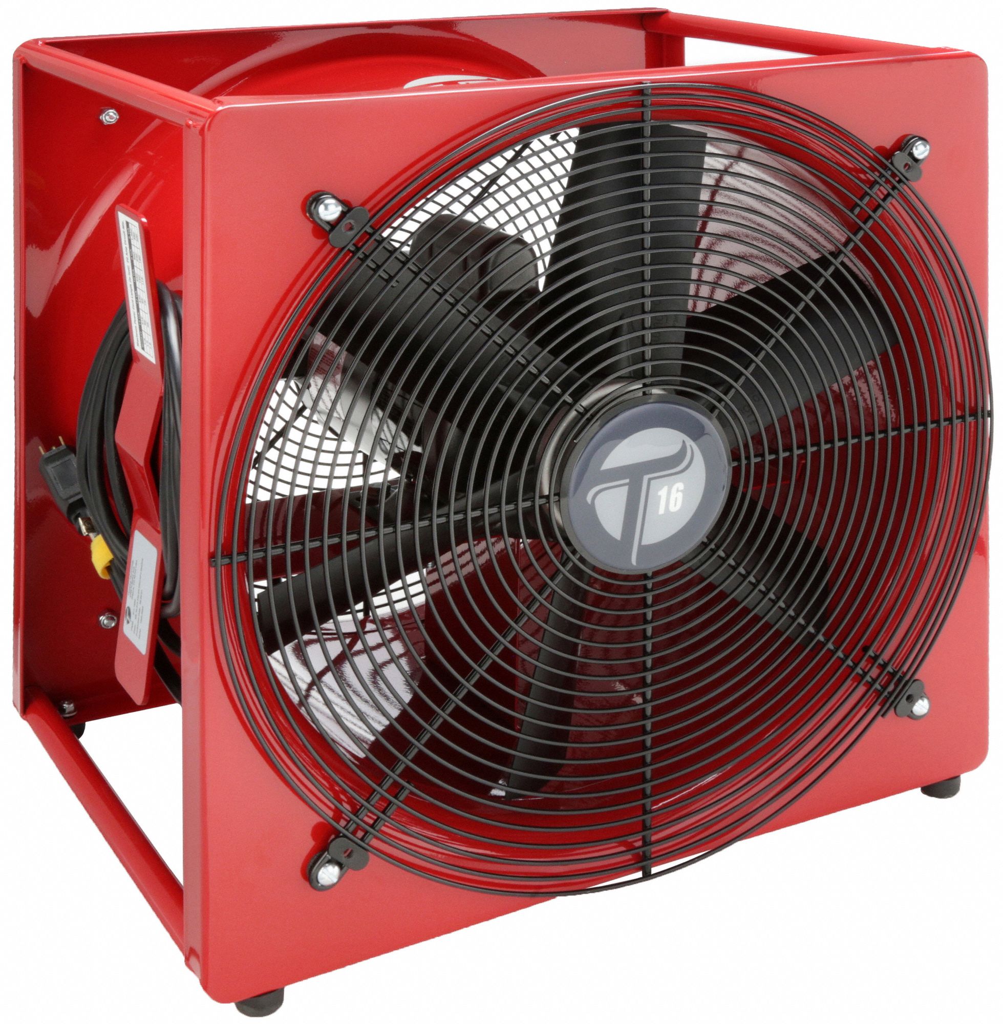 TEMPEST, 16 in Blade Dia, Red, Smoke Ejector Fan 9G4139111000