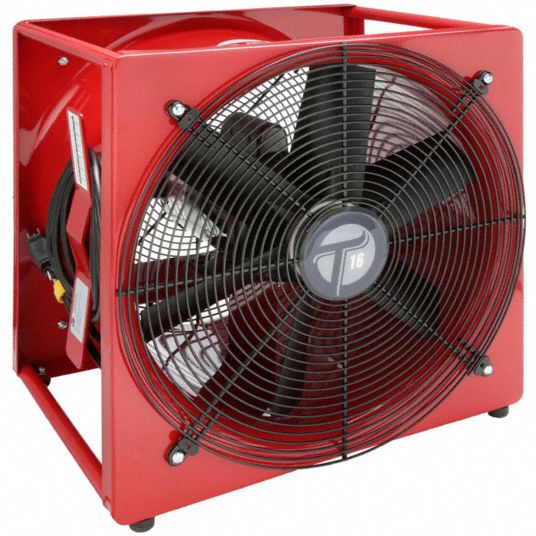 TEMPEST, 16 in Blade Dia, Red, Smoke Ejector Fan 9G4139111000 Grainger