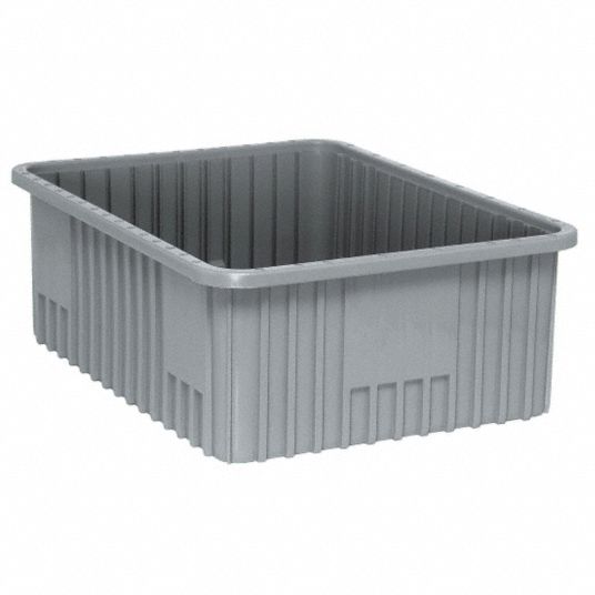 Plastic Tote Boxes: Grey