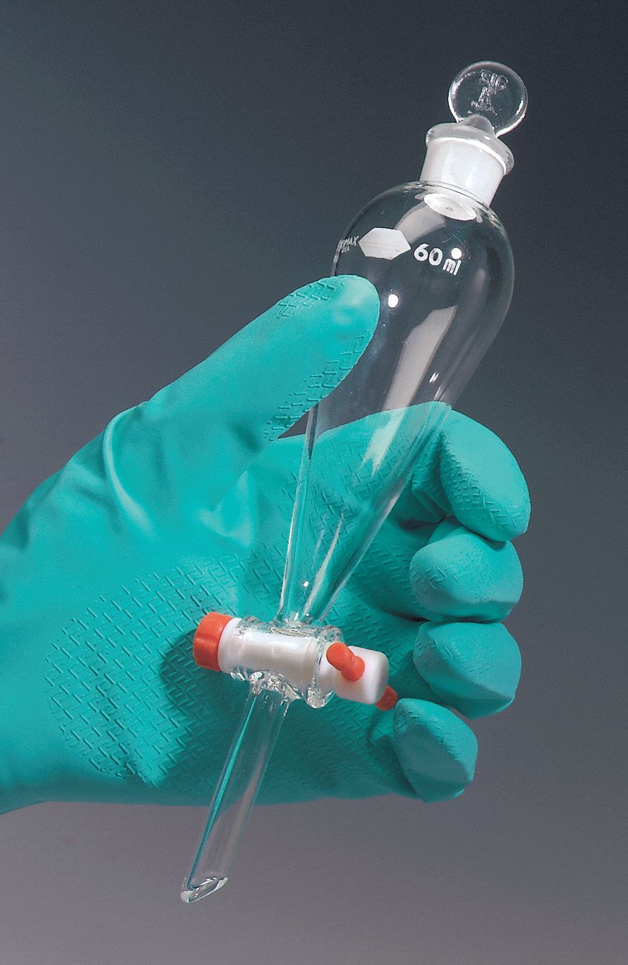 Funnel: Glass, 4.23 fl oz Capacity - oz, 125 mL Capacity - mL, Glass, Borosilicate Glass, Type I