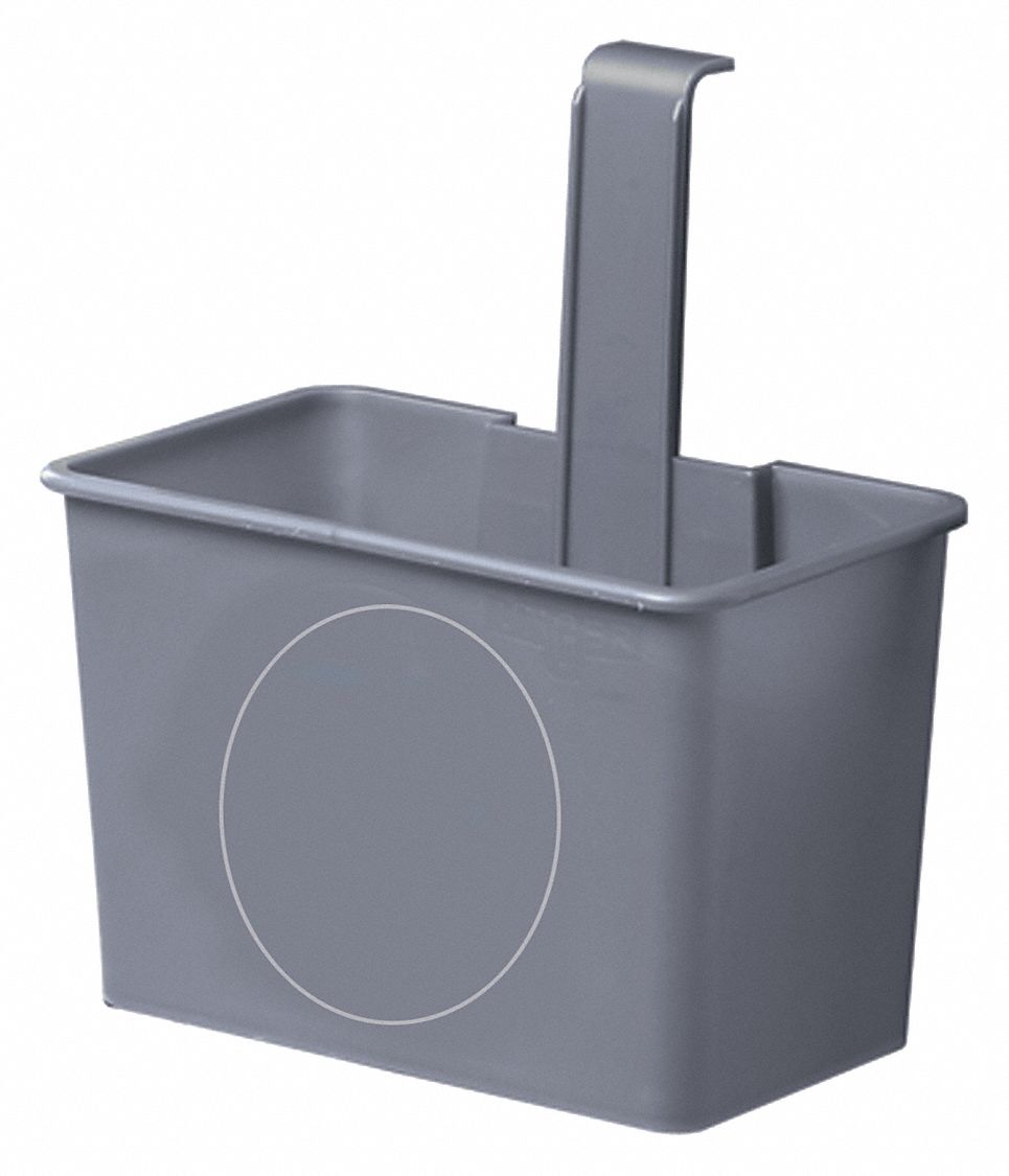 SIDE BUCKET,1/4 GAL,GRAY