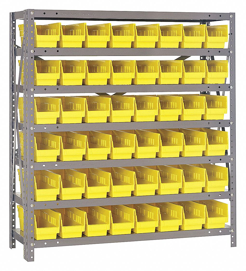 QUANTUM STORAGE SYSTEMS, 36 in x 12 in x 39 in, 1 Sided, Bin Shelving ...