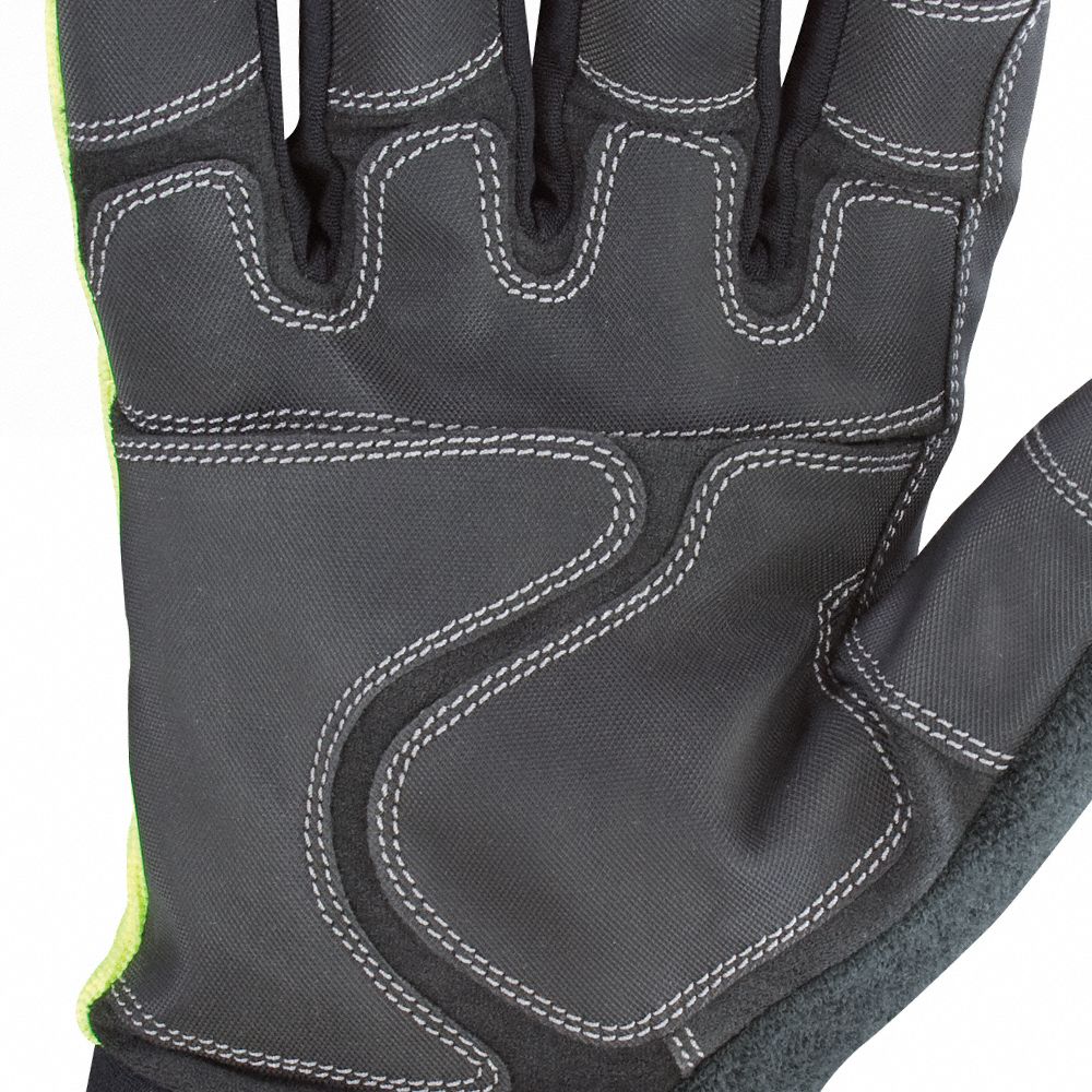 YOUNGSTOWN GLOVE CO. Cold Protection Gloves, XL, HiVis Green, PR
